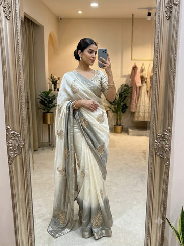 Ivory & Silver Grey